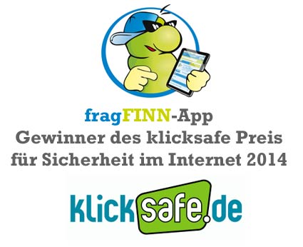 klicksafe Preis 2014 für die fragFINN-App