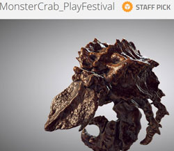 3D-Monsterkrabbe / Screenshot https://sketchfab.com/models/adb99974e6634c3eb74b9b424998ef74