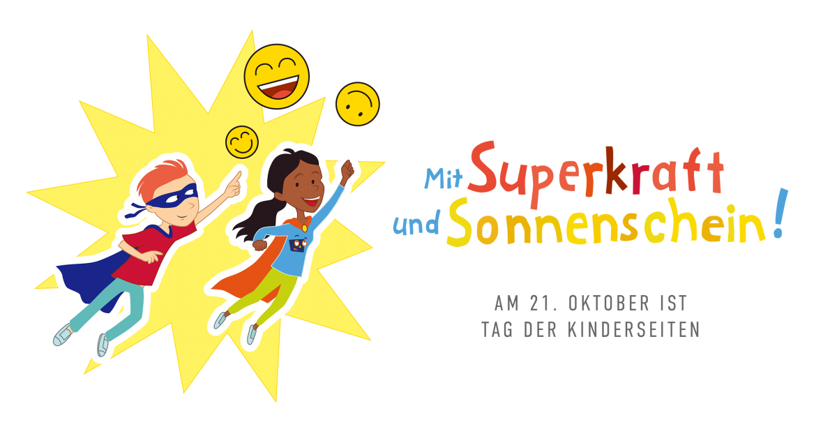 Mottografik zum Tag der Kinderseiten am 21. Oktober 2021, (c) Seitenstark e.V.