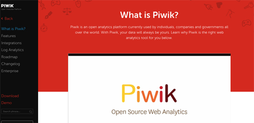 Screenshot piwik.org