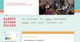 Screenshot www.kuenste-oeffnen-welten.de