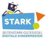 Logo SEITENSTARK-GÜTESIEGEL mit Starky