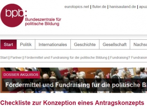 Screenshot www.bpb.de