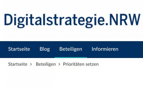 Screenshot www.digitalstrategie.nrw