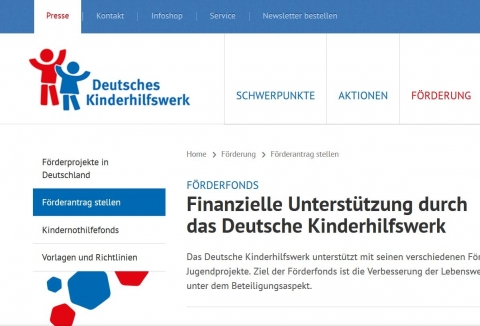 Screenshot https://www.dkhw.de/foerderung/foerderantrag-stellen/