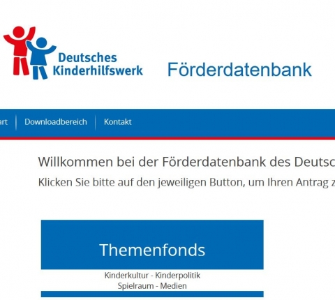 Screenshot foerderfonds.dkhw.de