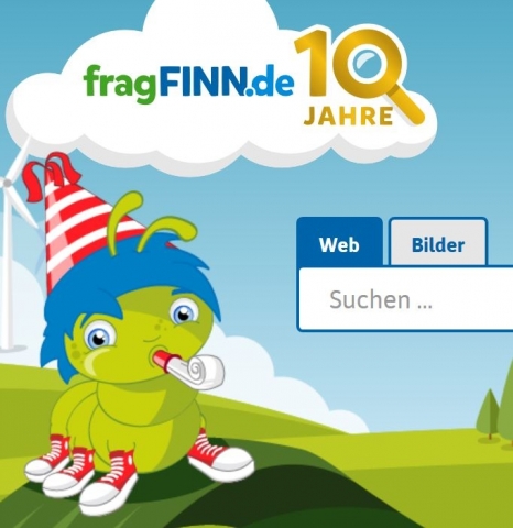 Screenshot www.fragfinn.de