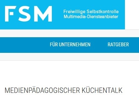 Screenshot https://www.fsm.de/de/medienpaedagogischer-kuechentalk