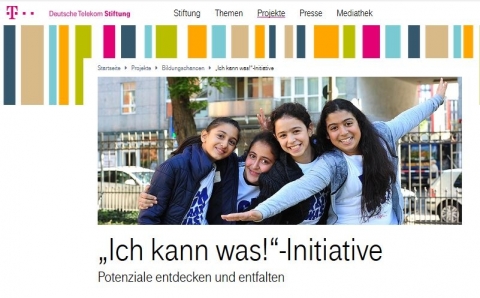 Screenshot www.telekom-stiftung.de