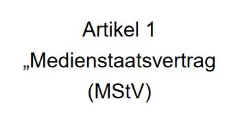 Screenshot Entwurf Medienstaatsvertrag