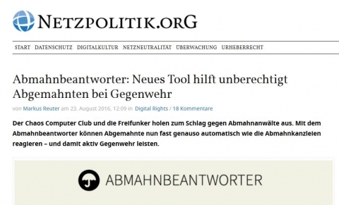 Screenshot netzpolitik.org