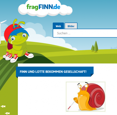Screenshot fragfinn.de